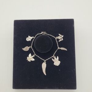 Handmade Silver Color Charm Bracelet (Angels)​​​